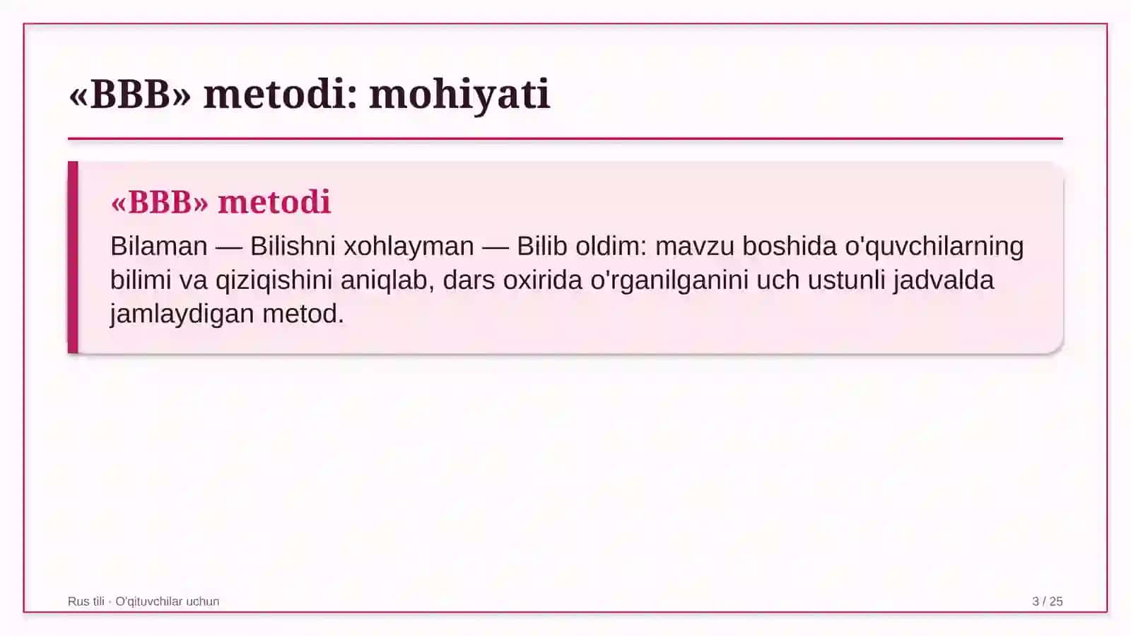 rus tili darslarida bbb metodidan foydalanish 9408 3