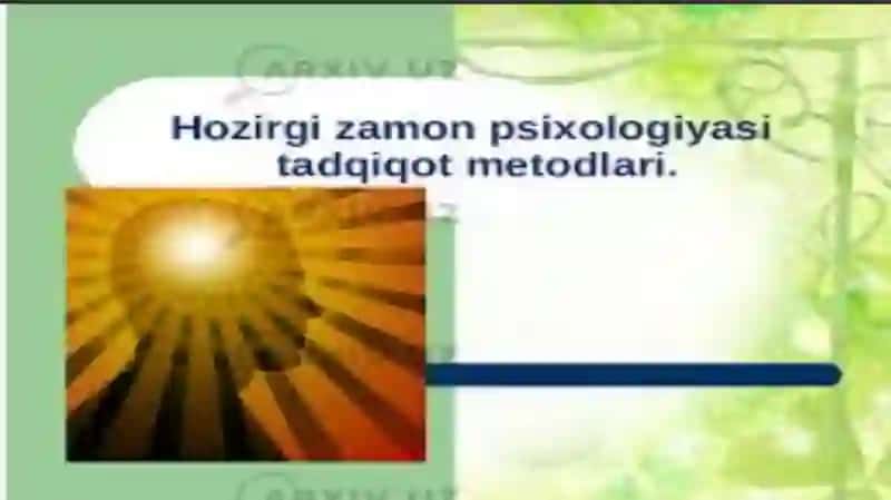 Psixologiya tadqiqot metodlari 3