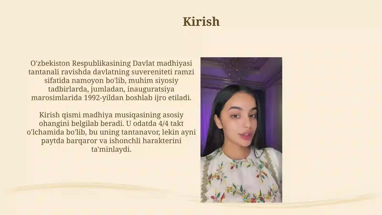 O'zbekiston Madhiyasi 3