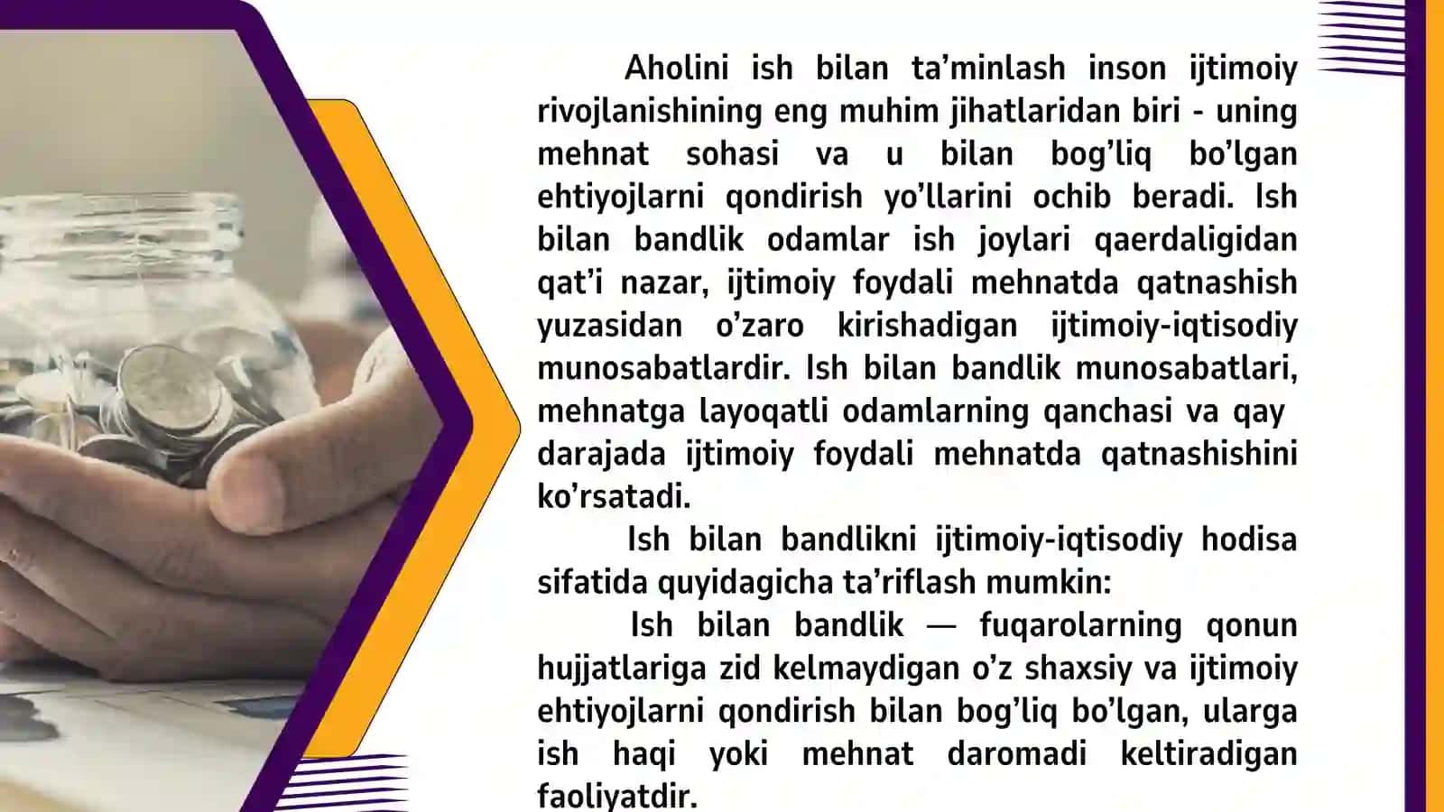 Ish bilan bandlikning ijtimoiy-iqtisodiy mohiyati 3