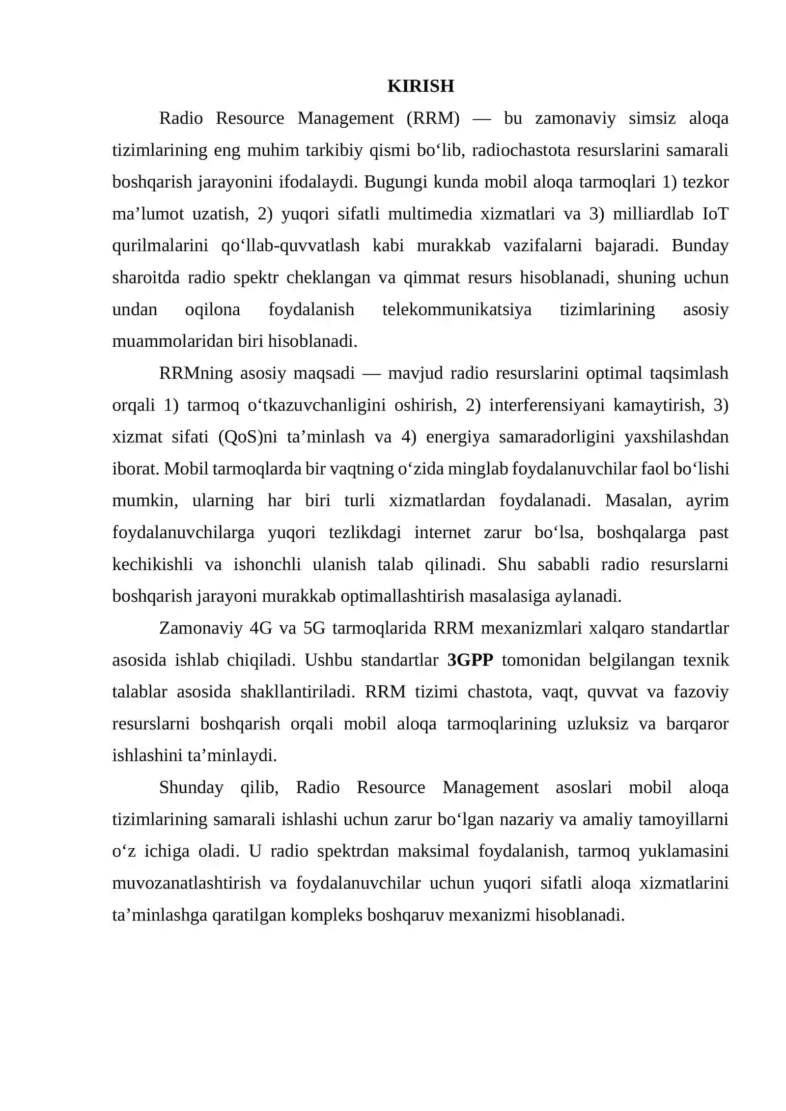 Radio Resource Management asoslari 3