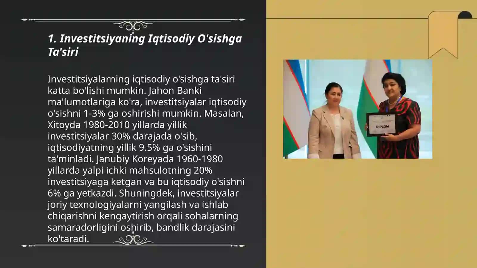 Investitsiyaning Iqtisodiy O'sishga Ta'siri 3
