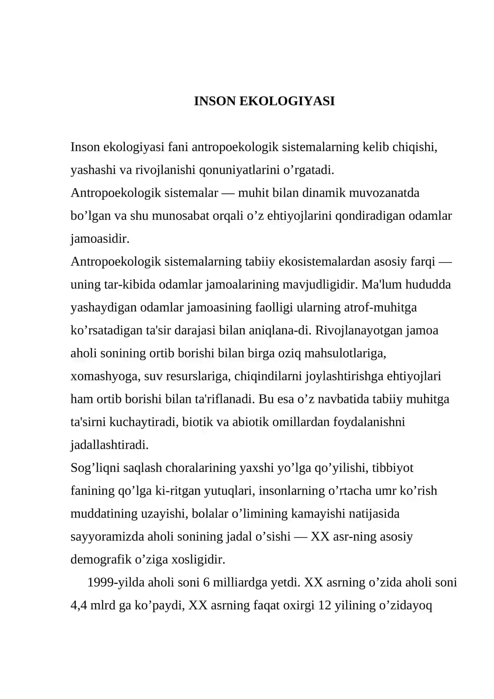 INSON EKOLOGIYASI 3