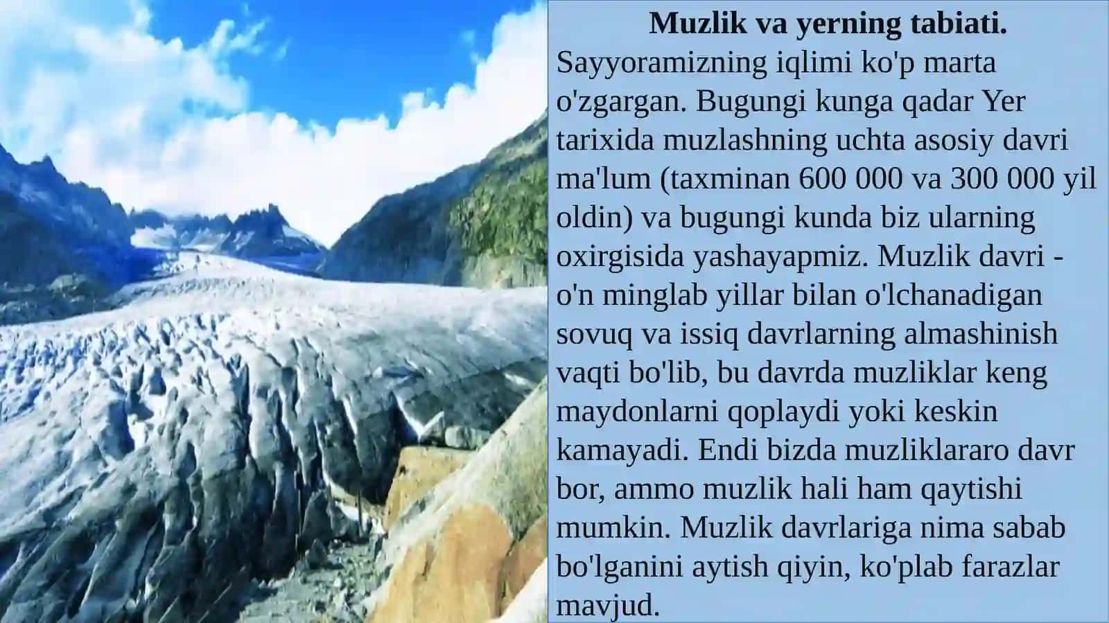 MUZLIK-DONLAR VA MUZLOQLAR 3