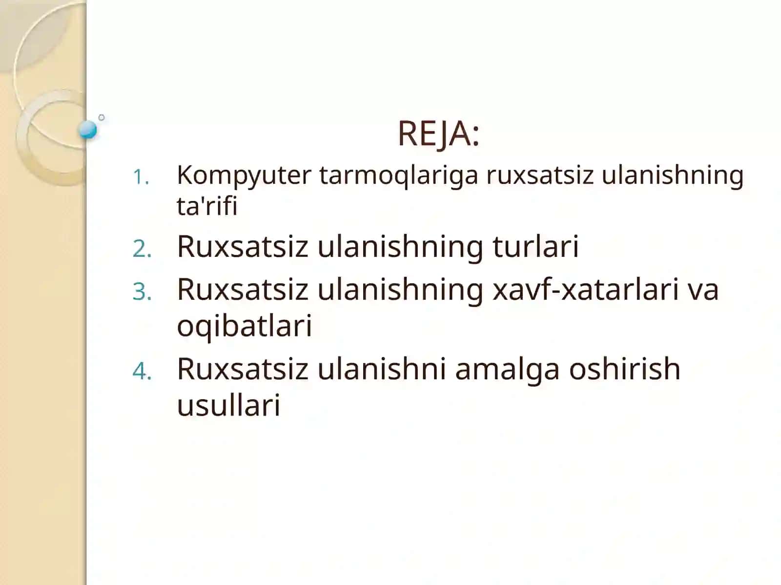 Kompyuter qurilmalariga ruxsatsiz ulanish 3