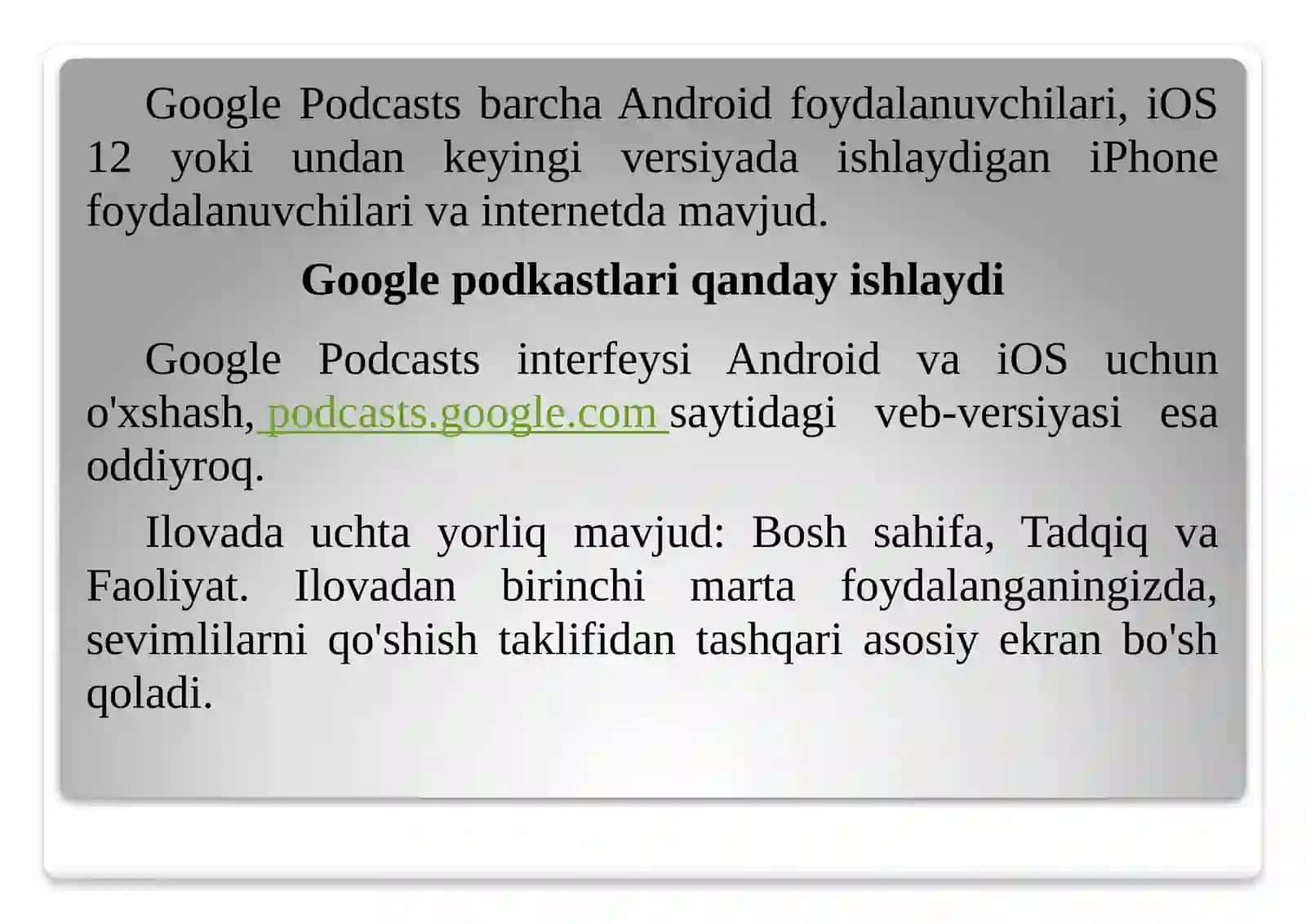 Google Podcasts 3