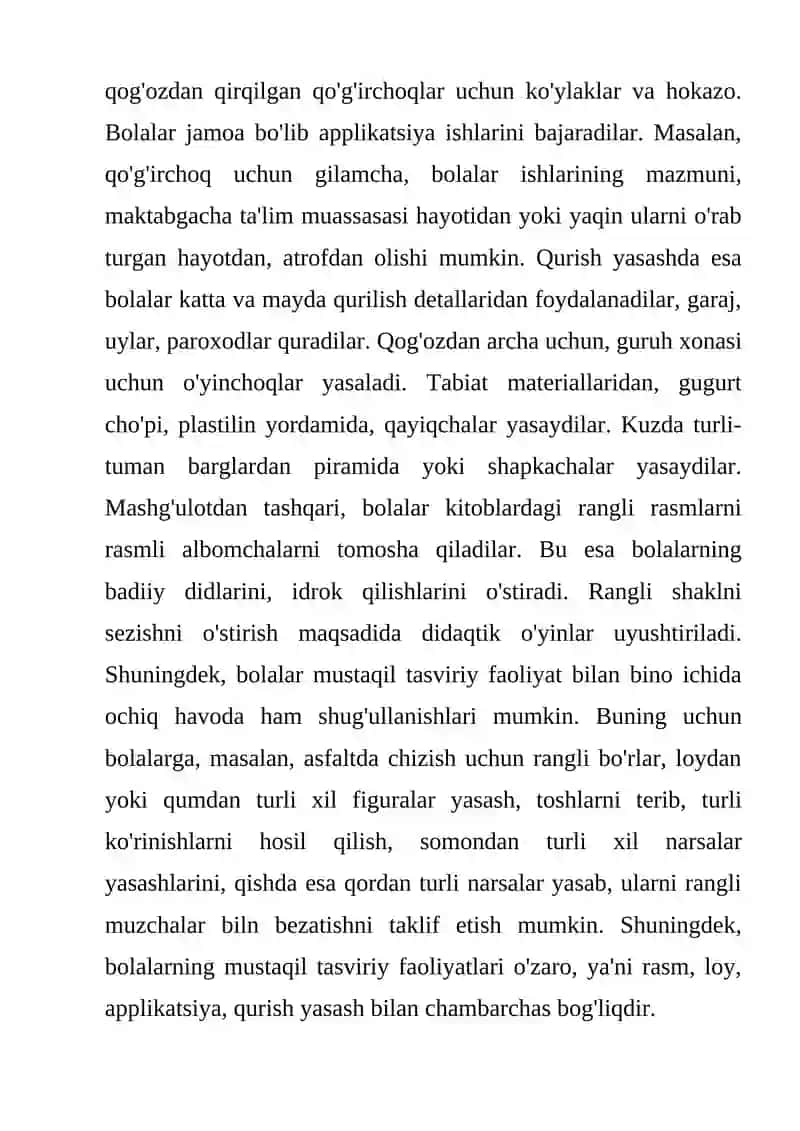Bolalarda Tasviriy Faoliyatning Rolini Oshirish 3