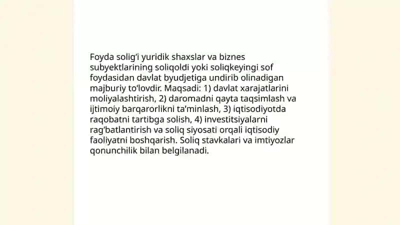 Foyda solig‘i 3