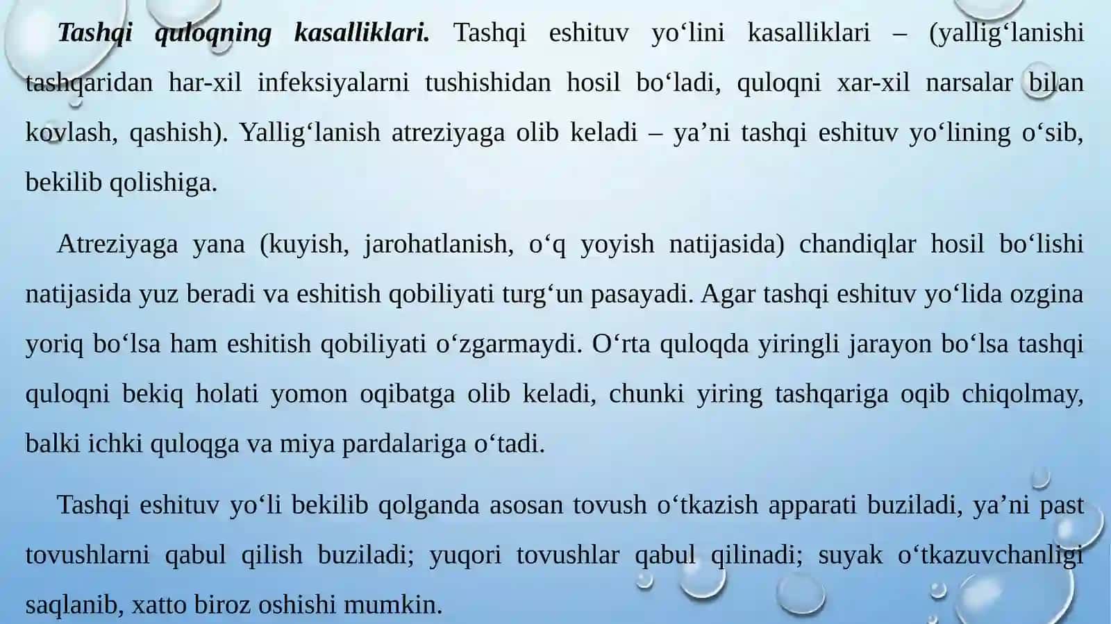 Inson eshitish analizatoripatologiyasi 3