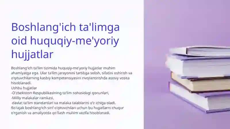 Boshlang‘ich ta’limdame’yoriy hujjatlarni yuritish 3