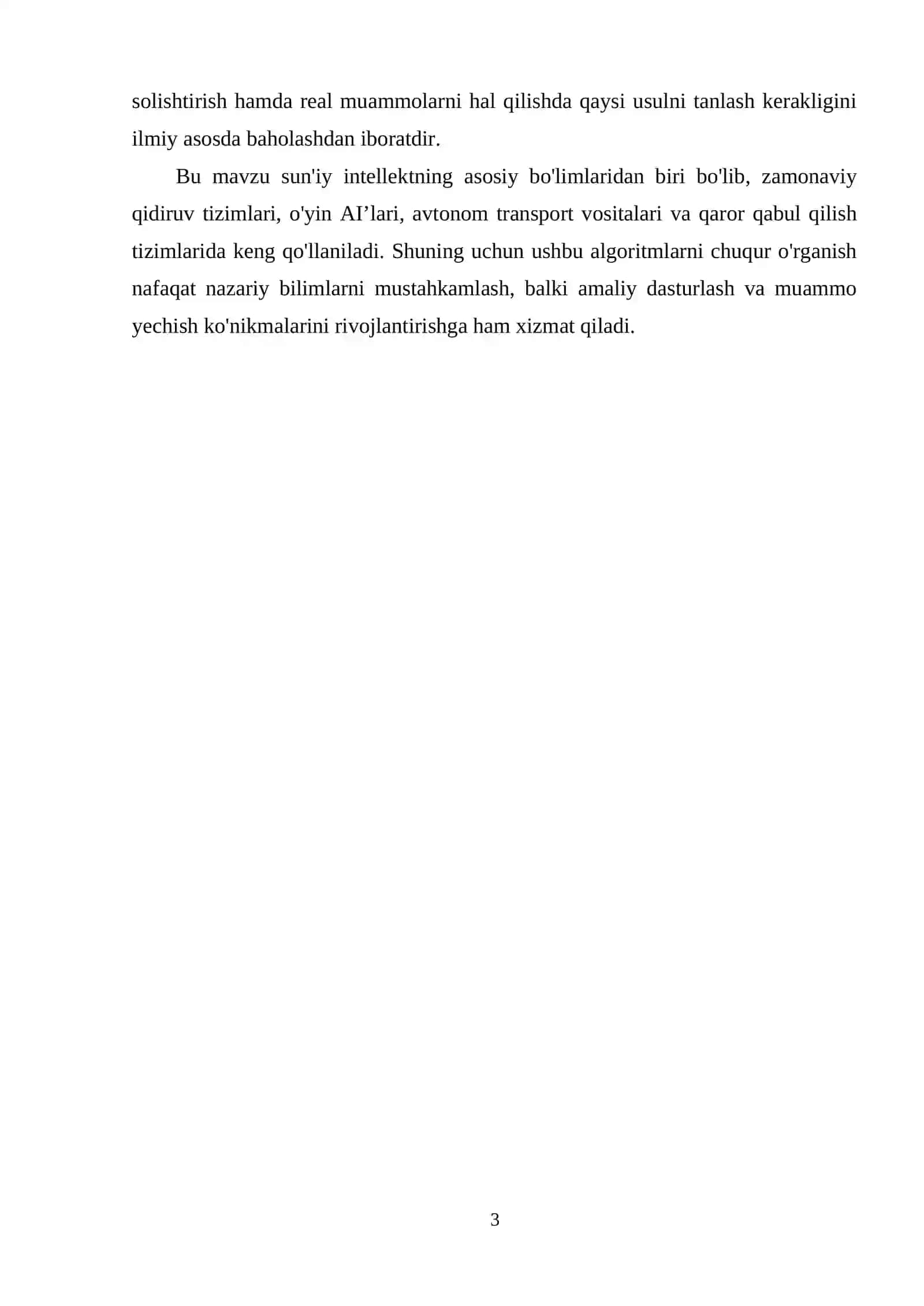 Axborotli va axborotsiz qidiruv algoritmlari 3