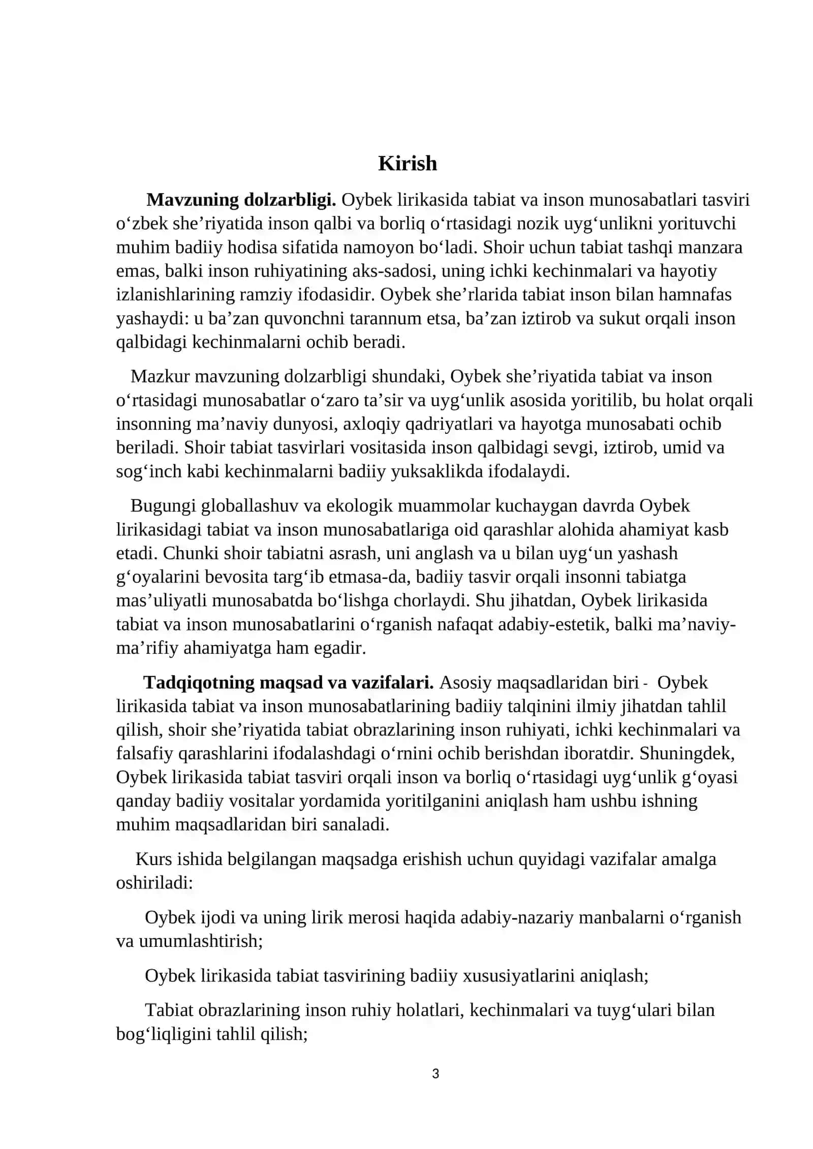 Oybek lirikasida tabiat va inson munosabatlari tasviri 3