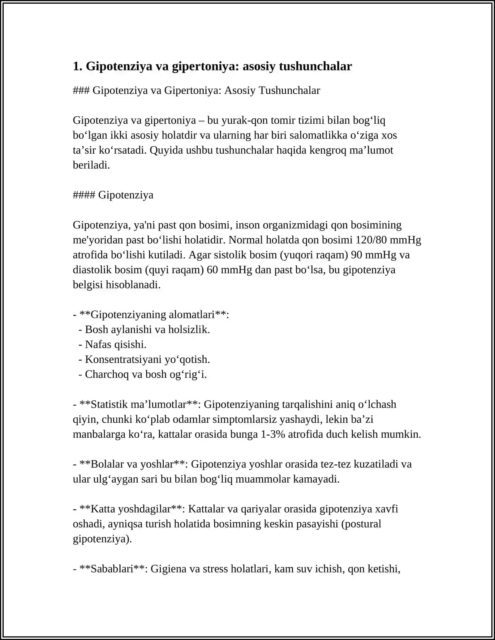 GIPOTENZIV VOSITALAR. GIPERTENZIV VOSITALAR 3