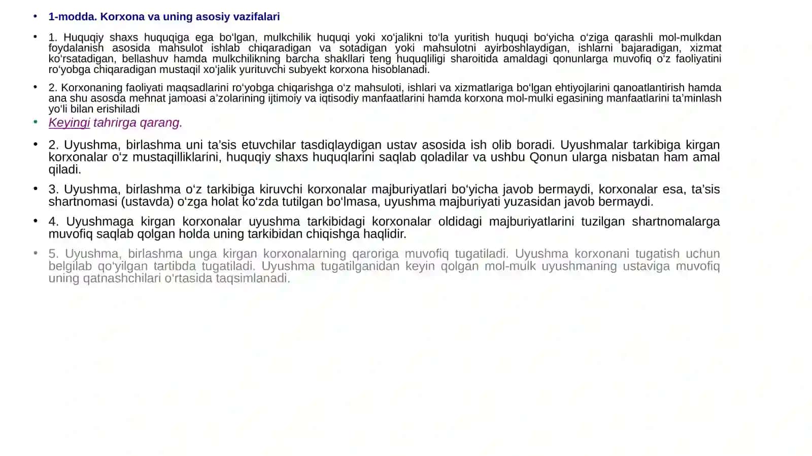 KORXONALAR FAOLIYATINI DAVLAT TOMONIDAN TARTIBGA SOLISH 3
