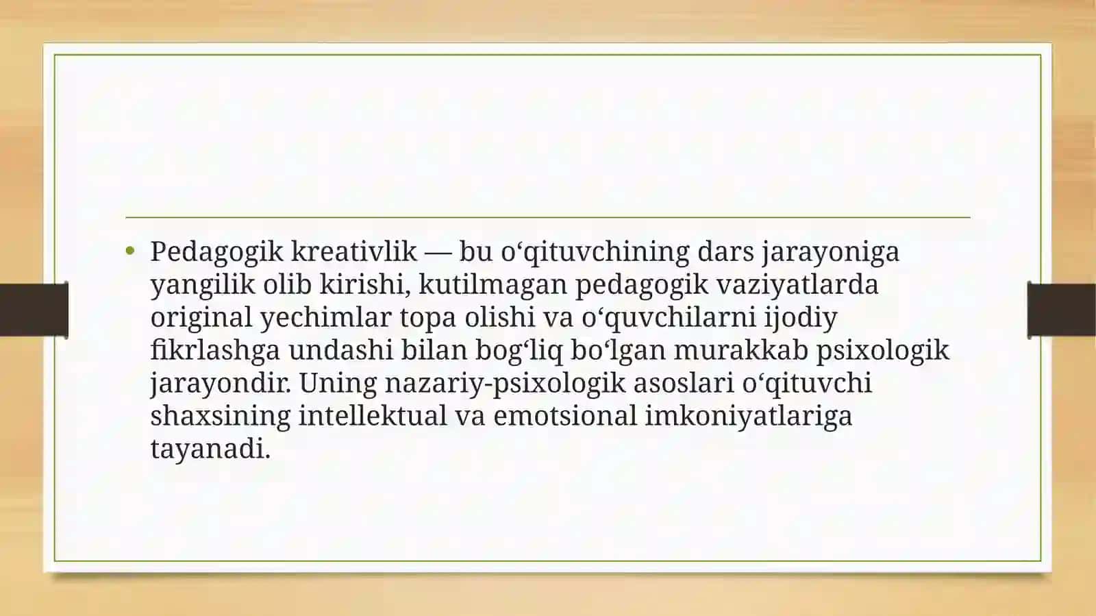 Pedagogik kreativlik 3