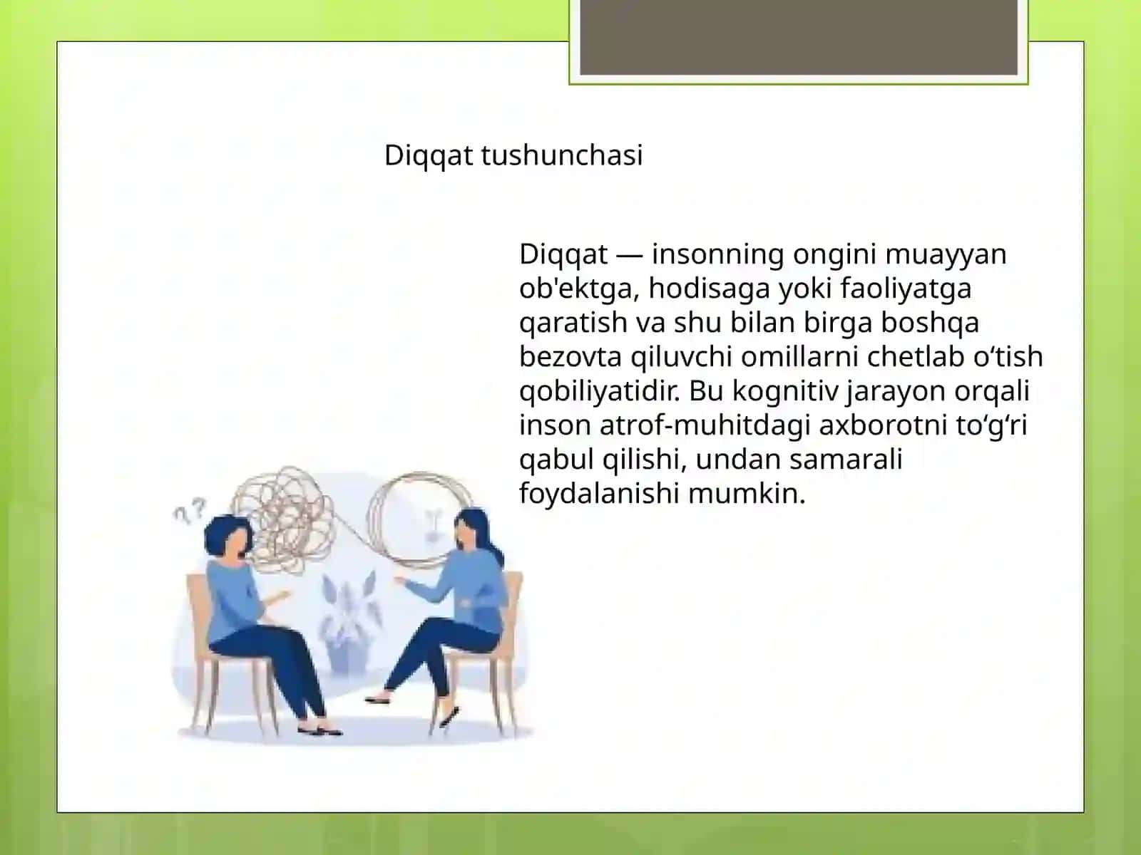 Diqqat va xotira 3