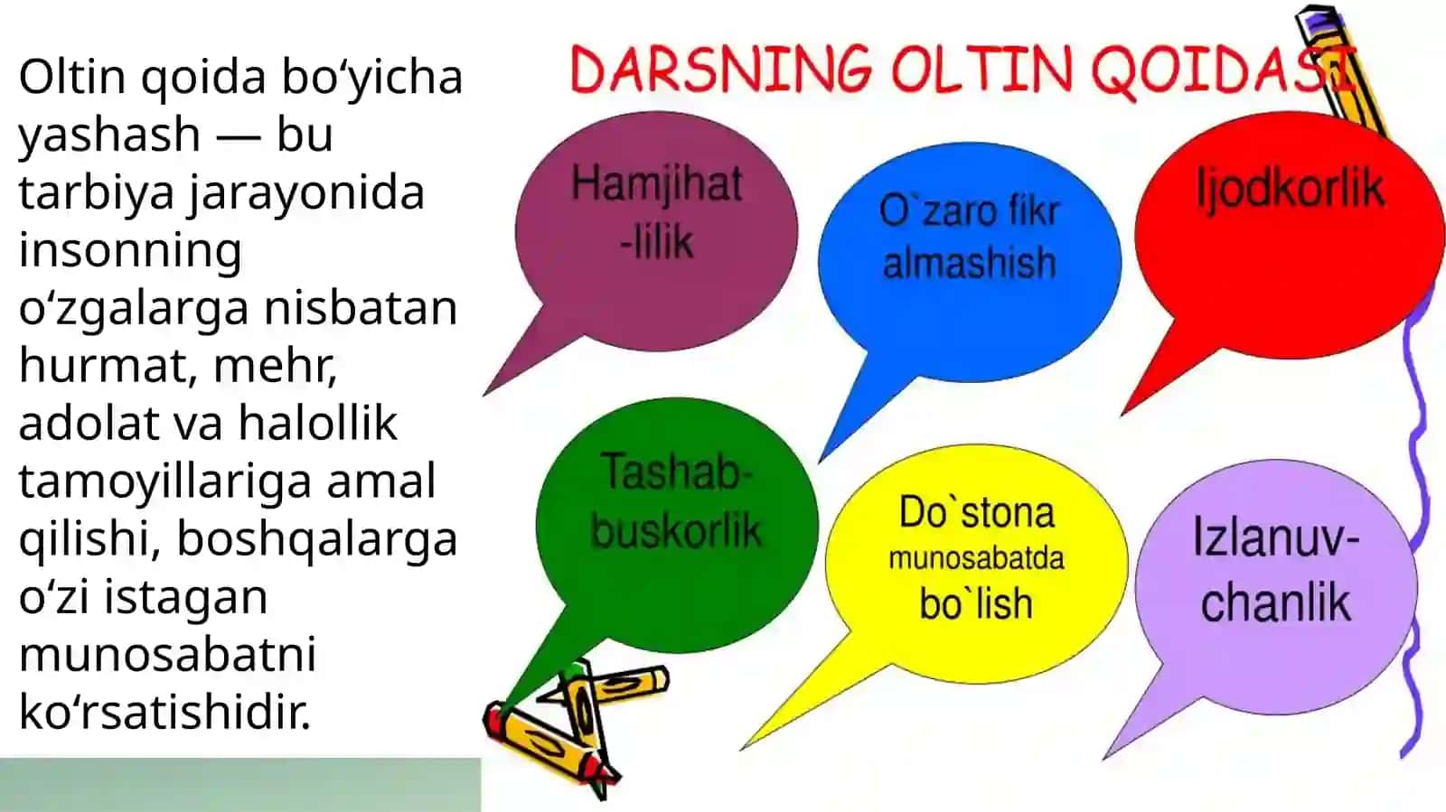 Oltin qoida bo‘yicha yashayman 3