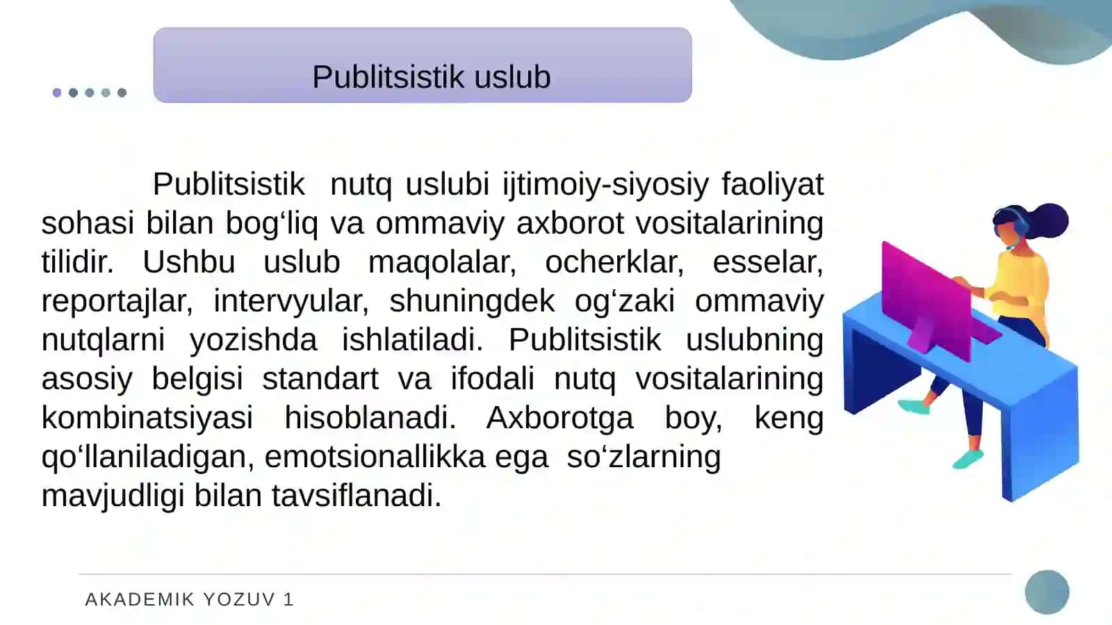 Publitsistik va og'zaki uslub 3