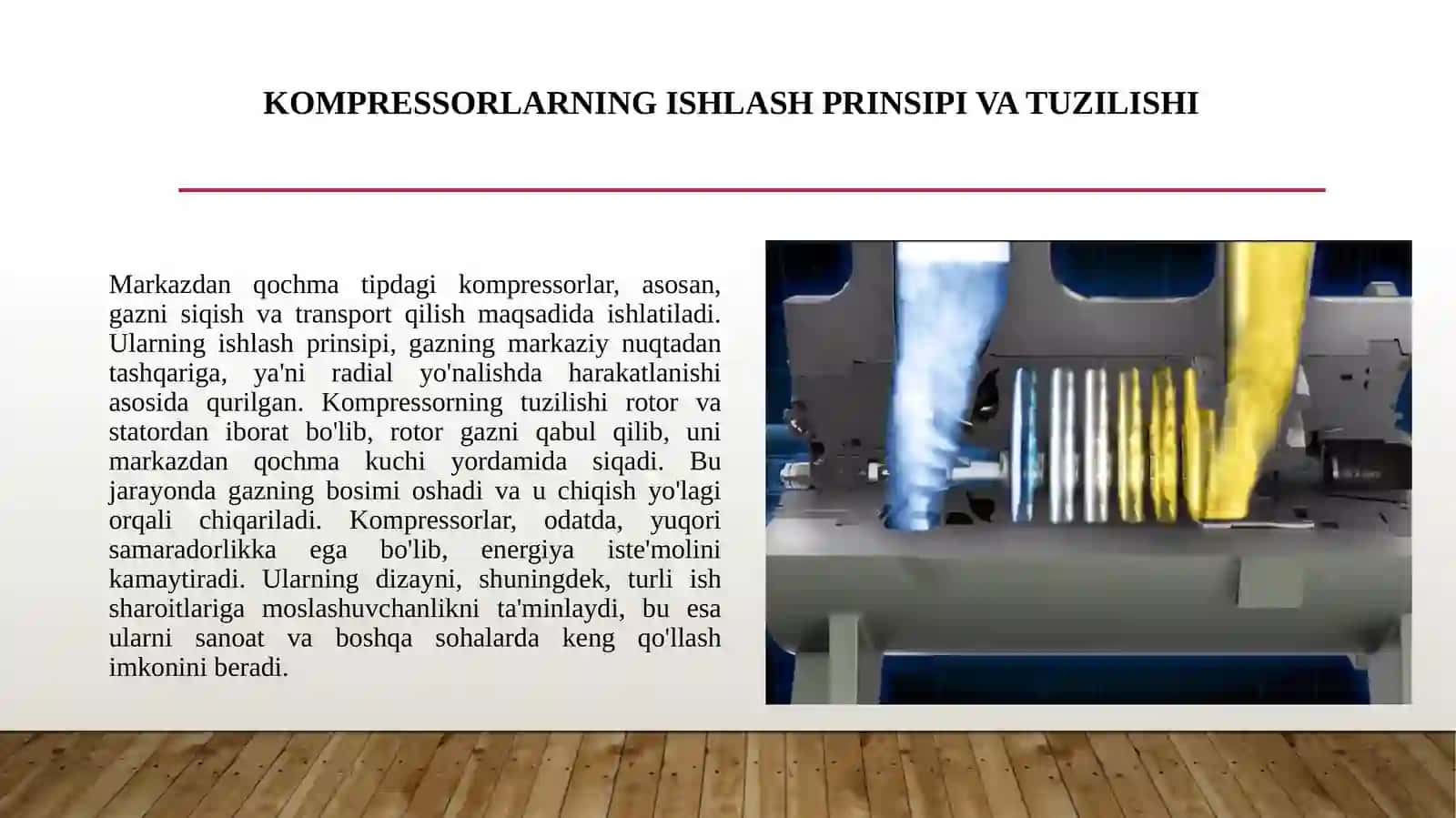 Markazdan qochma tipdagi kompressorlar 3