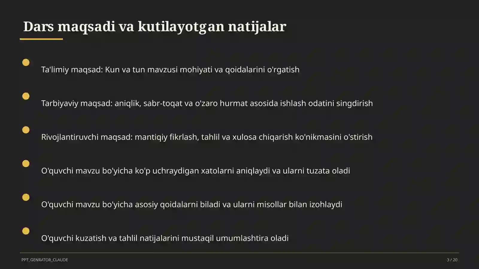 Kun va tun (1-sinf) 3