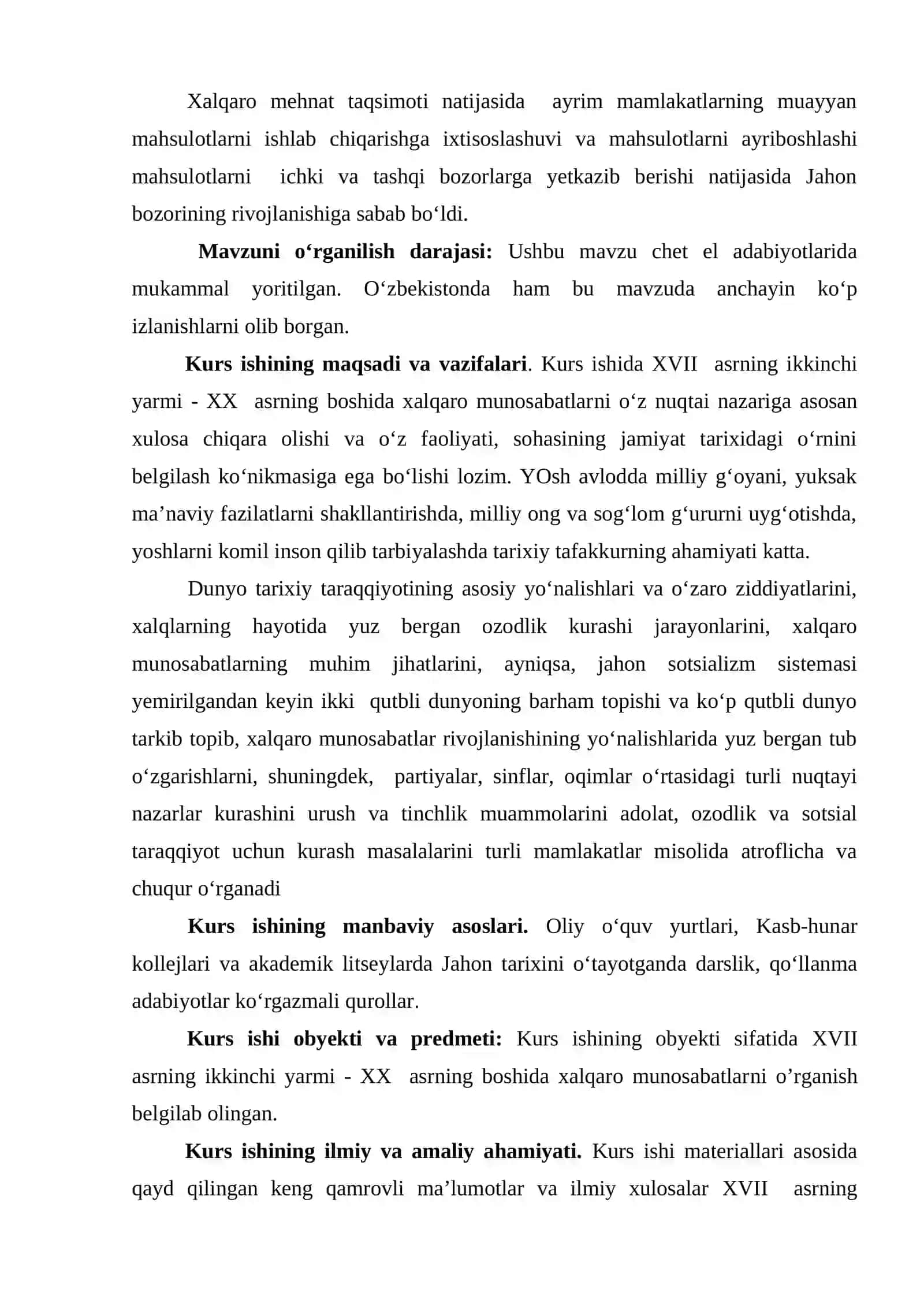 XVII ASRNING IKKINCHI YARMI - XX ASRNING BOSHIDA XALQARO MUNOSABATLAR 3