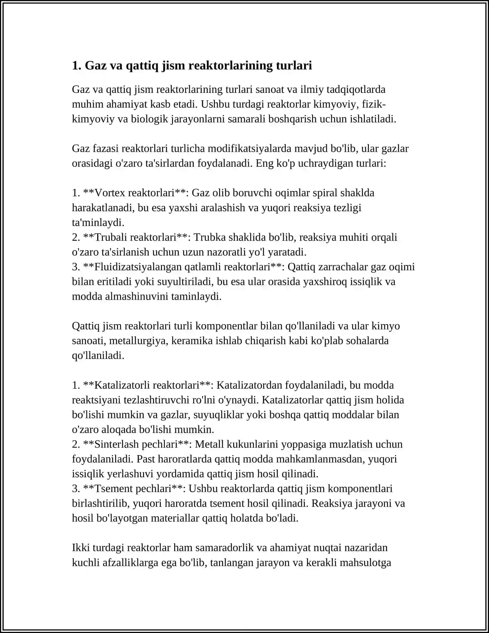 GAZ QATTIQ JISM OʻRTASIDA REAKSIYA OʻTKAZISH UCHUN QURILMALAR KONSTRUKSIYALARI 3