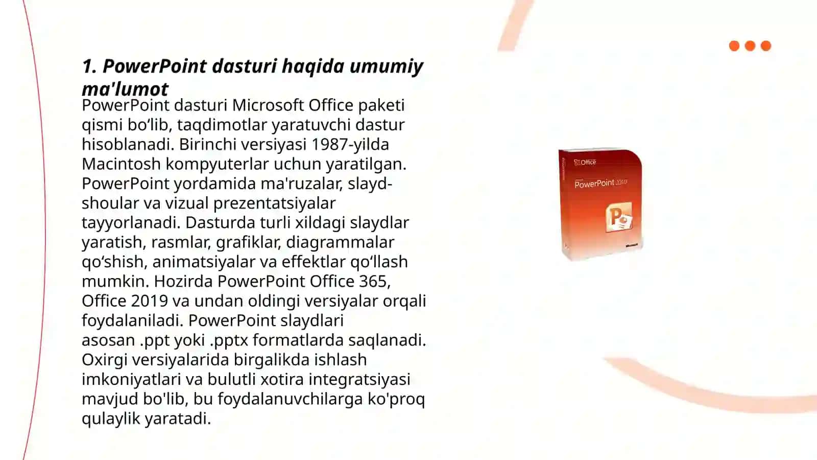 PowerPoint dasturi 3