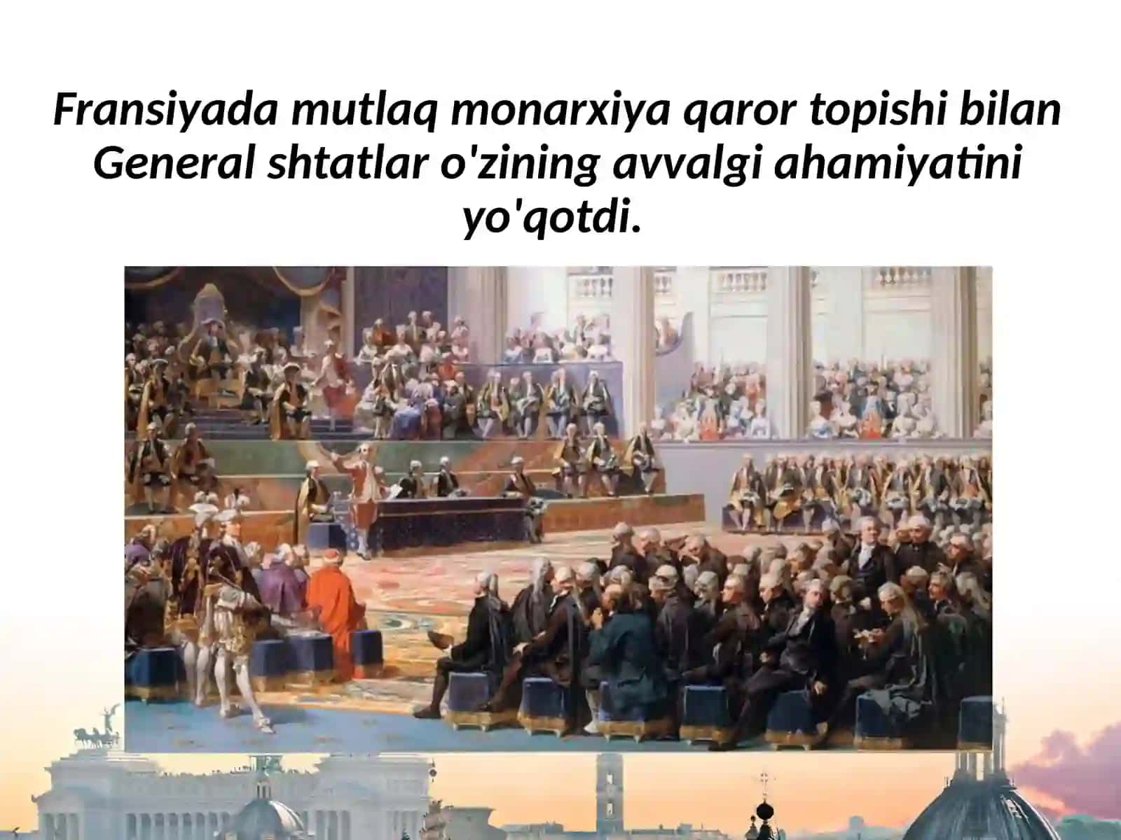 8-sinf Jahon tarixi Fransiyada mutlaq monarxiya dars taqdimot 3