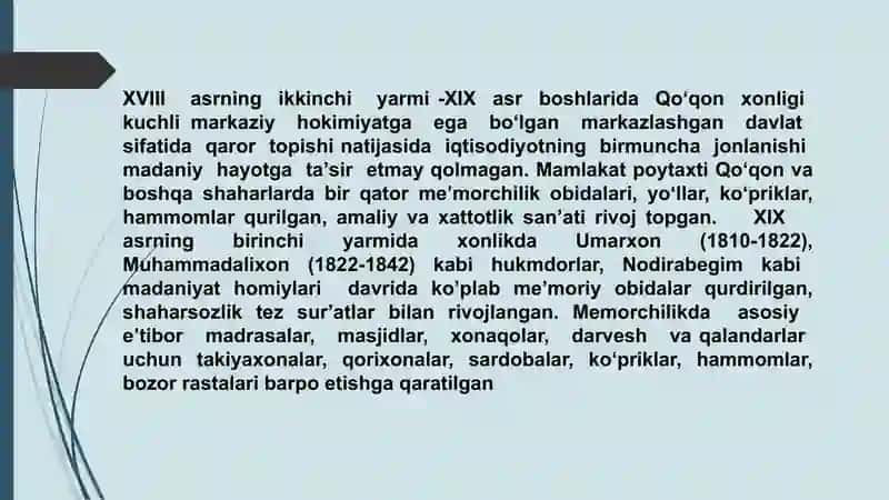 Qo’qon xonligi me’morchiligi 3