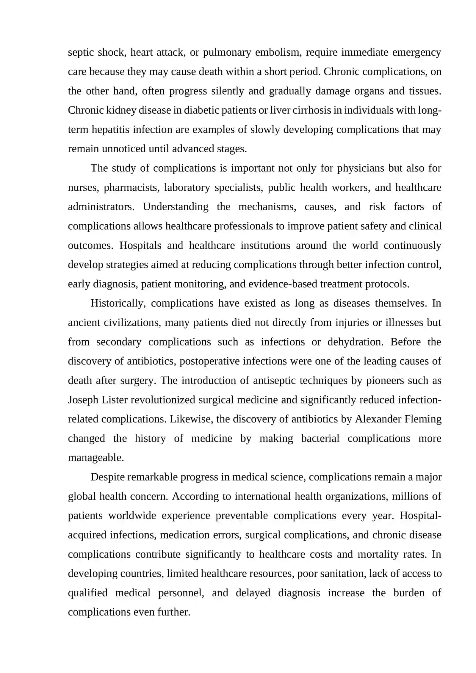 Research into Complications 3