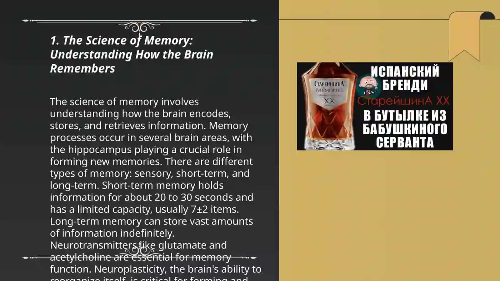 Memory and improving memory 3