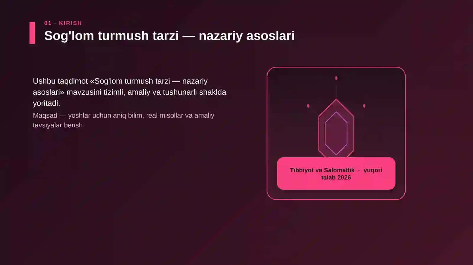 Sog'lom turmush tarzi — nazariy asoslari 3