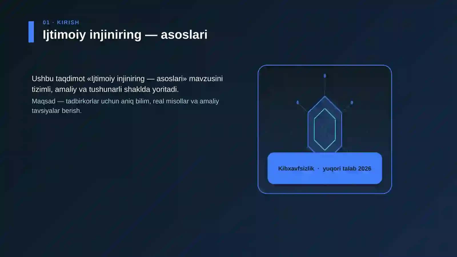 Ijtimoiy injiniring — asoslari 3