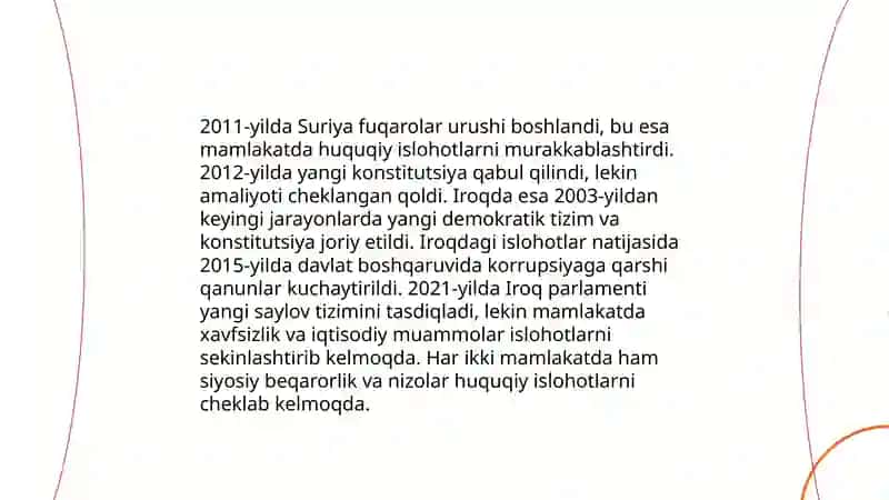 Suriya va Iroq Huquqiy Islohotlari 3