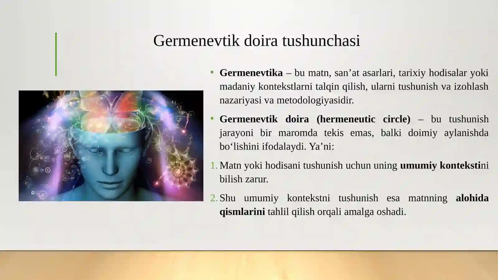 Germenvtik doira. Tushunishni va tushuntirishning ilmiy tadqiqotdagi tutgan o‘rni. 3
