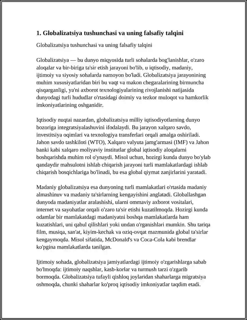 GLOBALLASHUV JARAYONLARI GLOBAL MUAMMOLARNING FALSAFIY TALQINI 3