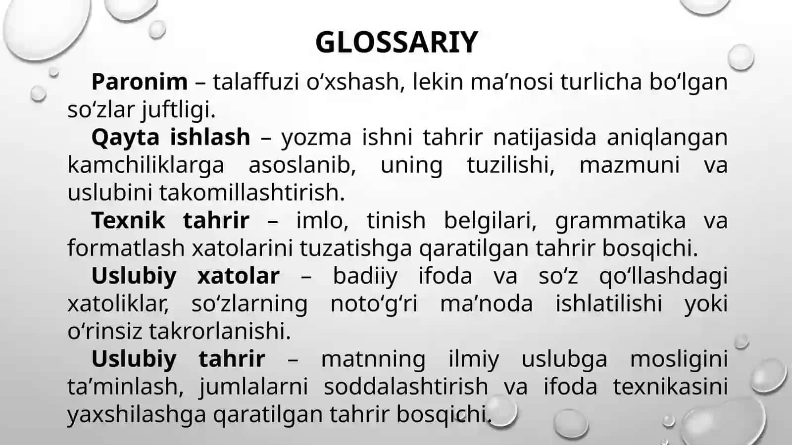 Yozma ishlar 3