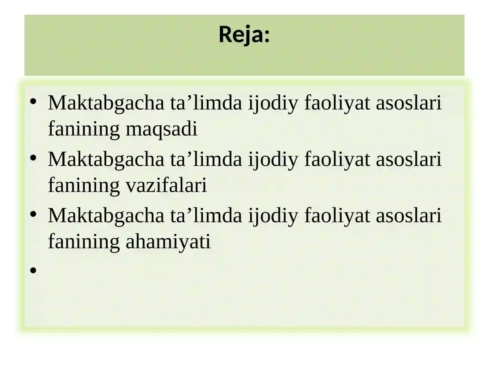 Maktabgacha ta’limda ijodiy faoliyat asoslari 3