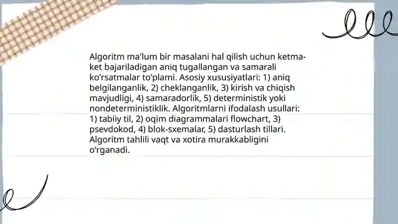 Dasturlash asoslari 3