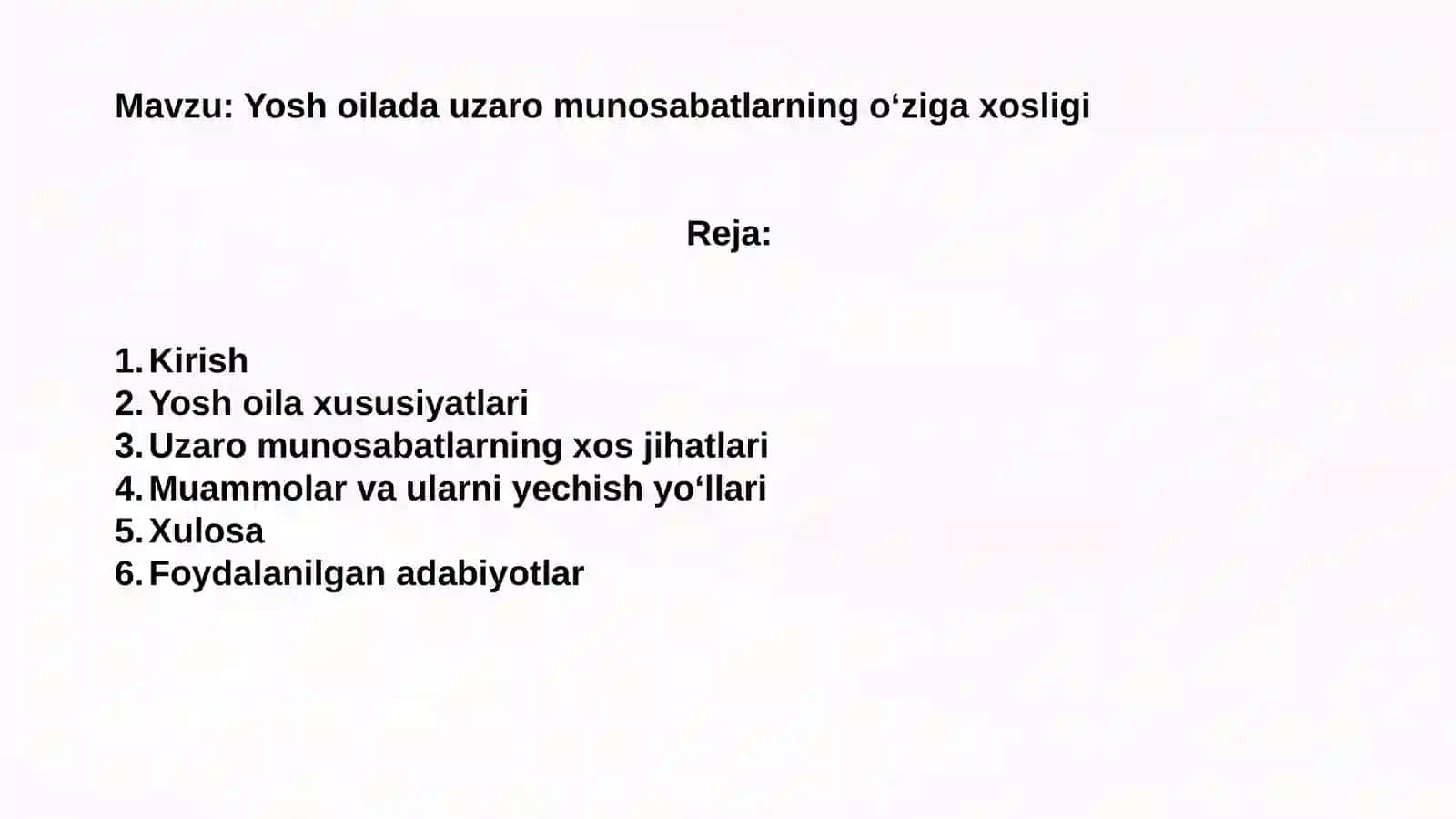 Fan: Oilapsixologiyasi va psixaterapiyasi 3