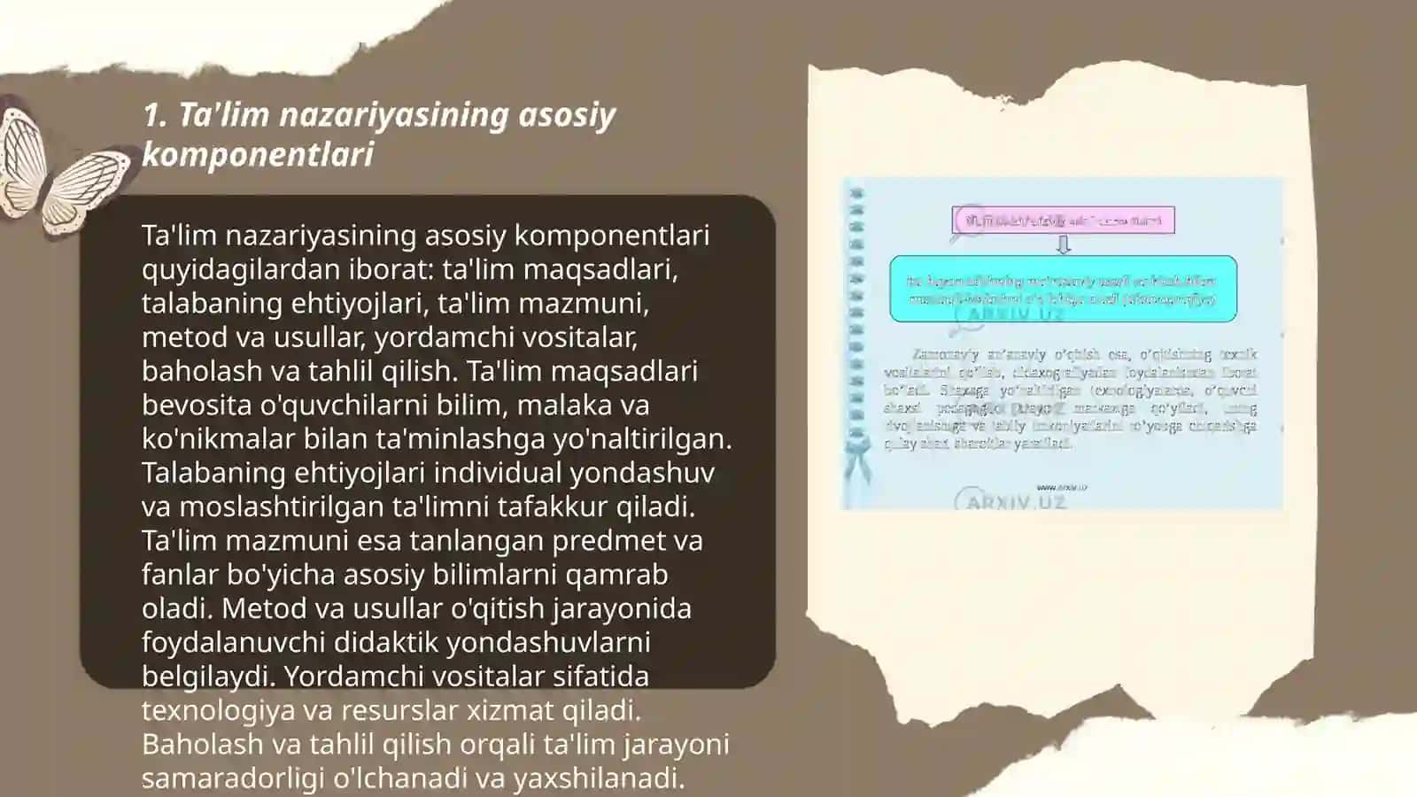 Didaktika taʼlim nazariyasi sifatida. Taʼlim paradigmalari 3