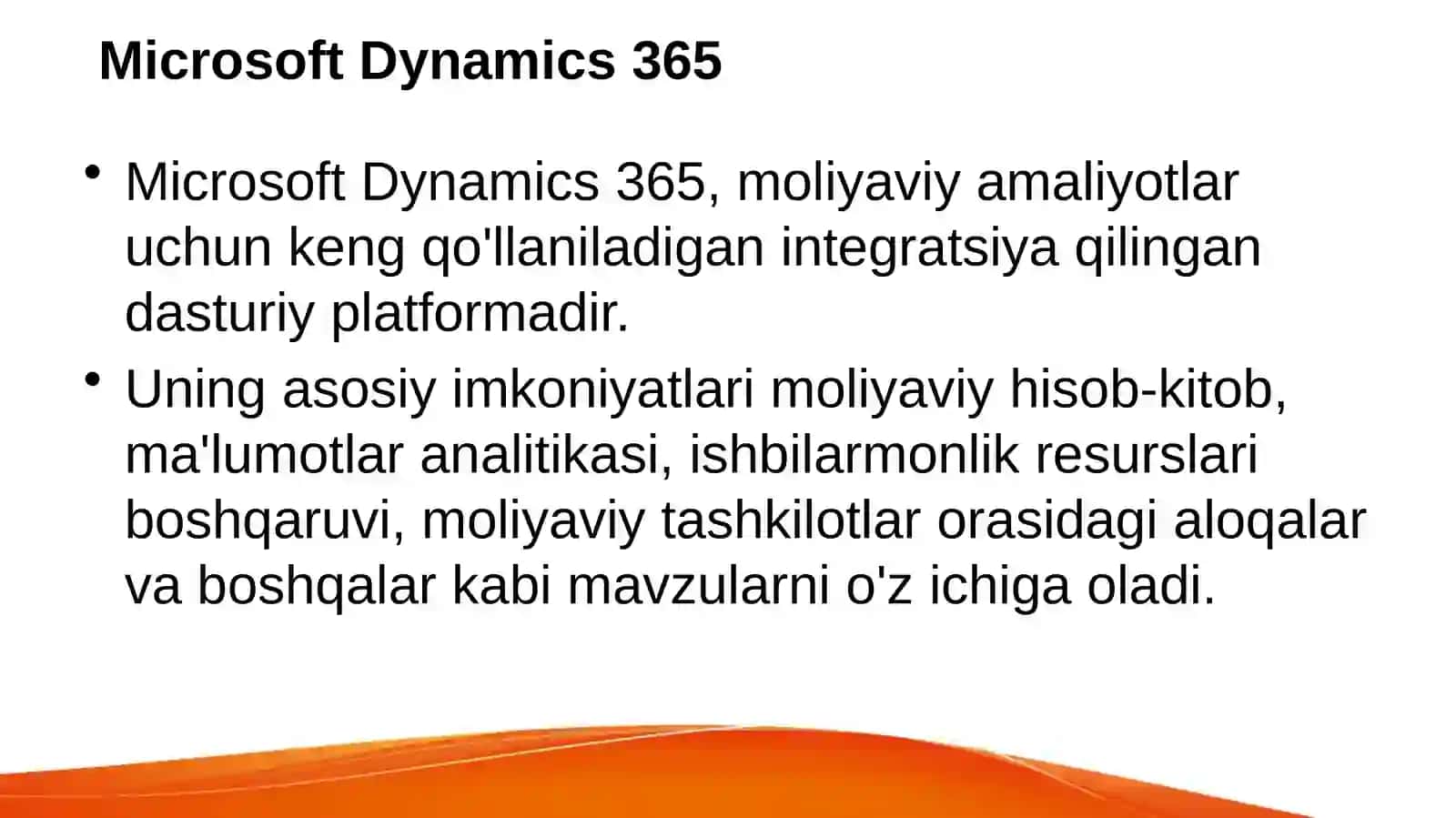 Moliyaviy amaliyotda ishlatiladigan asosiy dasturiy platformalar va ularning ishlash texnologiyasi 3
