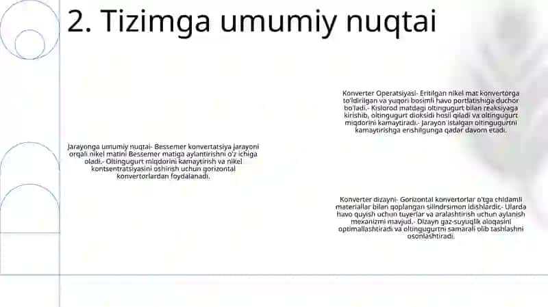 Nikel Konvertorlash Jarayoni Uchun Agregat (Gorizantal Kanvertor) Hisobi 3