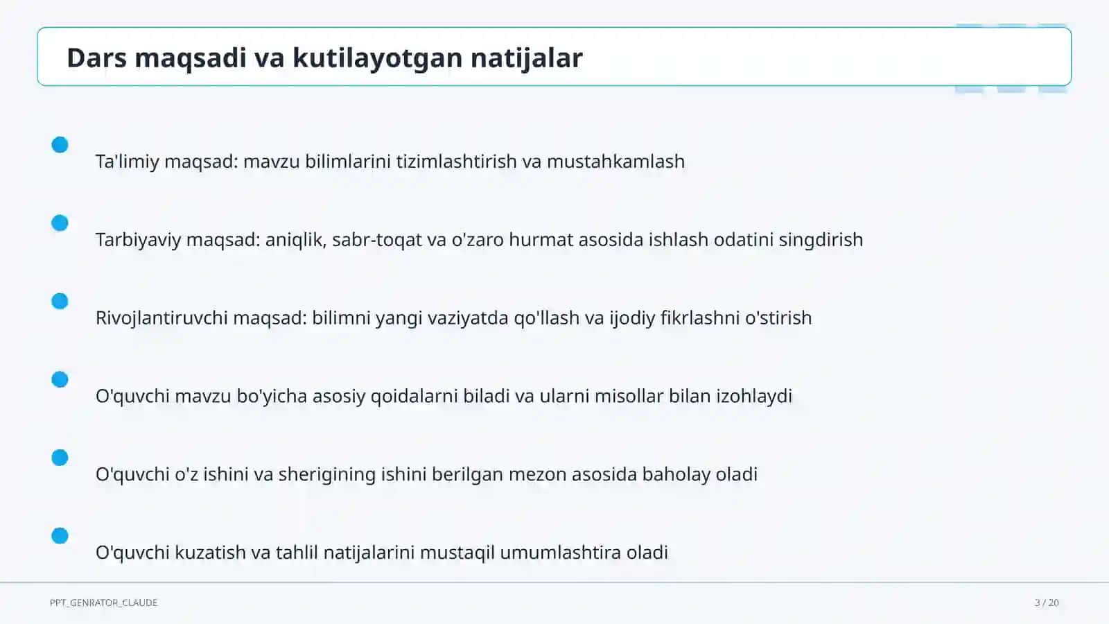 Unli va undosh tovushlarning tasnifi (5-sinf) 3