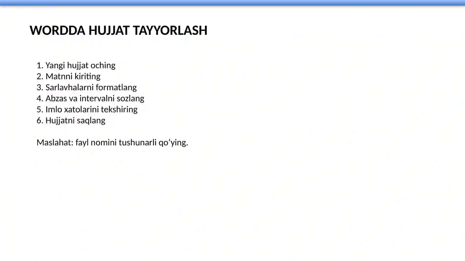 MICROSOFT WORD 3