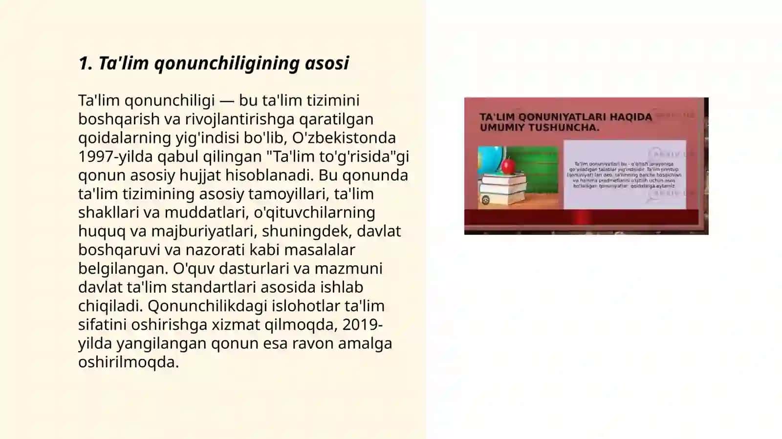 Ta'lim qonuniyatlari 3