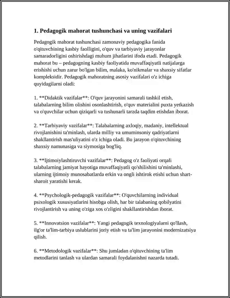 PEDAGOGIK MAHORAT ASOSLARI VA UNING TARKIBIY QISMLARI 3