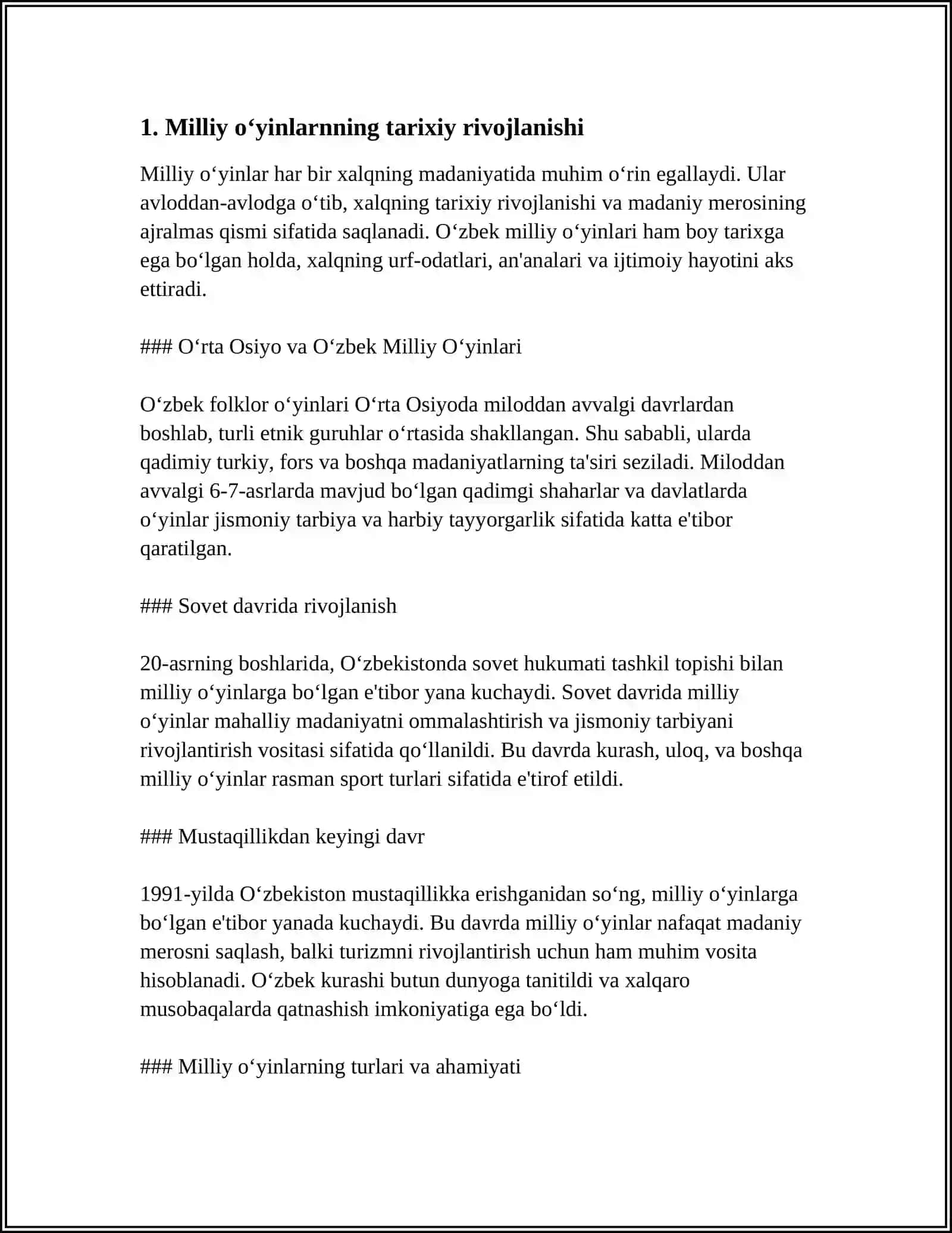 MILLIY VA HARAKATLI O'YINLARNI TUZISH VA O'TKAZISH METODLARI 3