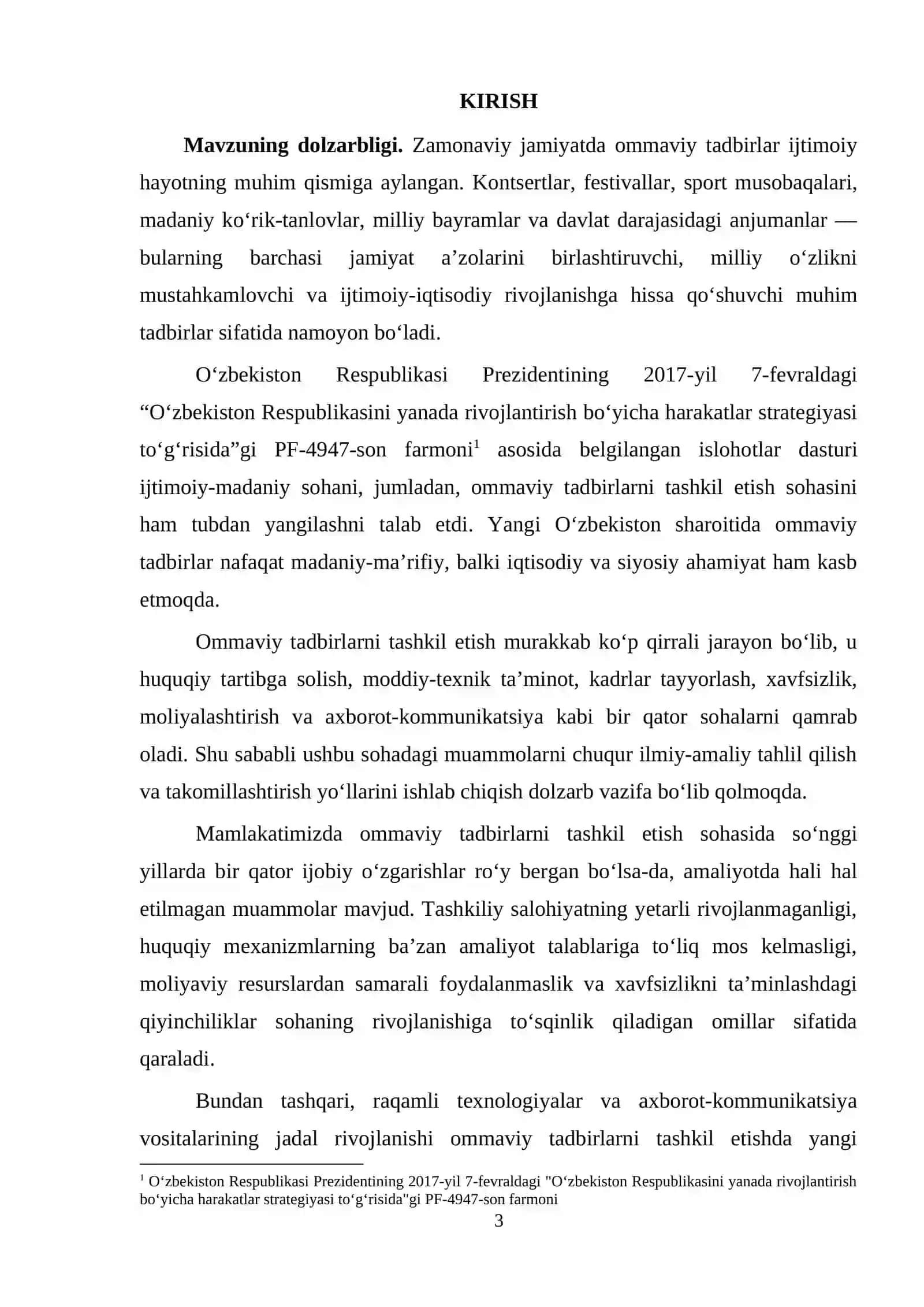 YАNGI О‘ZBEKISTОNDА ОMMАVIY TАDBIRLАRNI TАSHKIL ETISH TАJRIBАSI 3