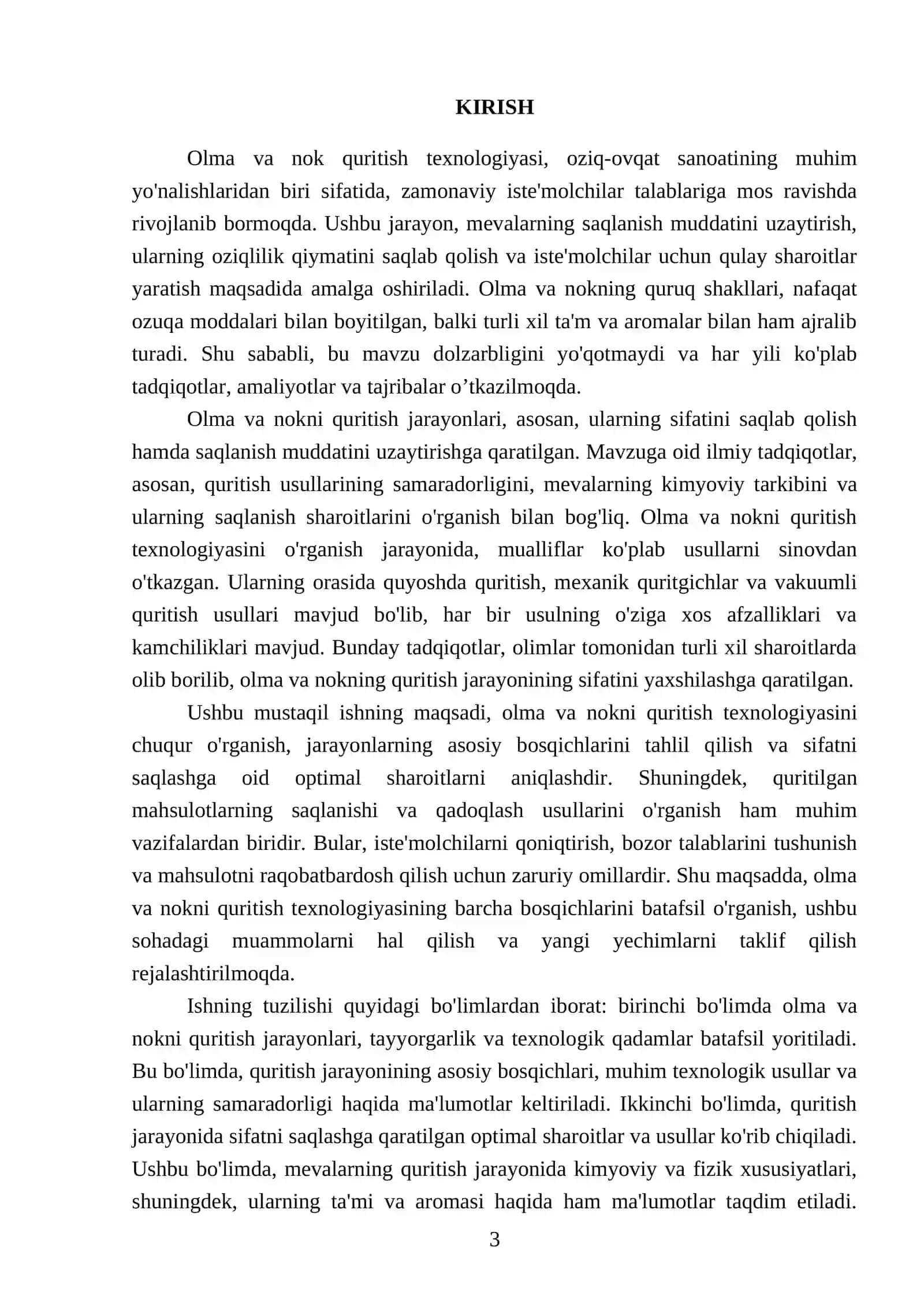 Olma va nokni quritish texnalogiyasi 3